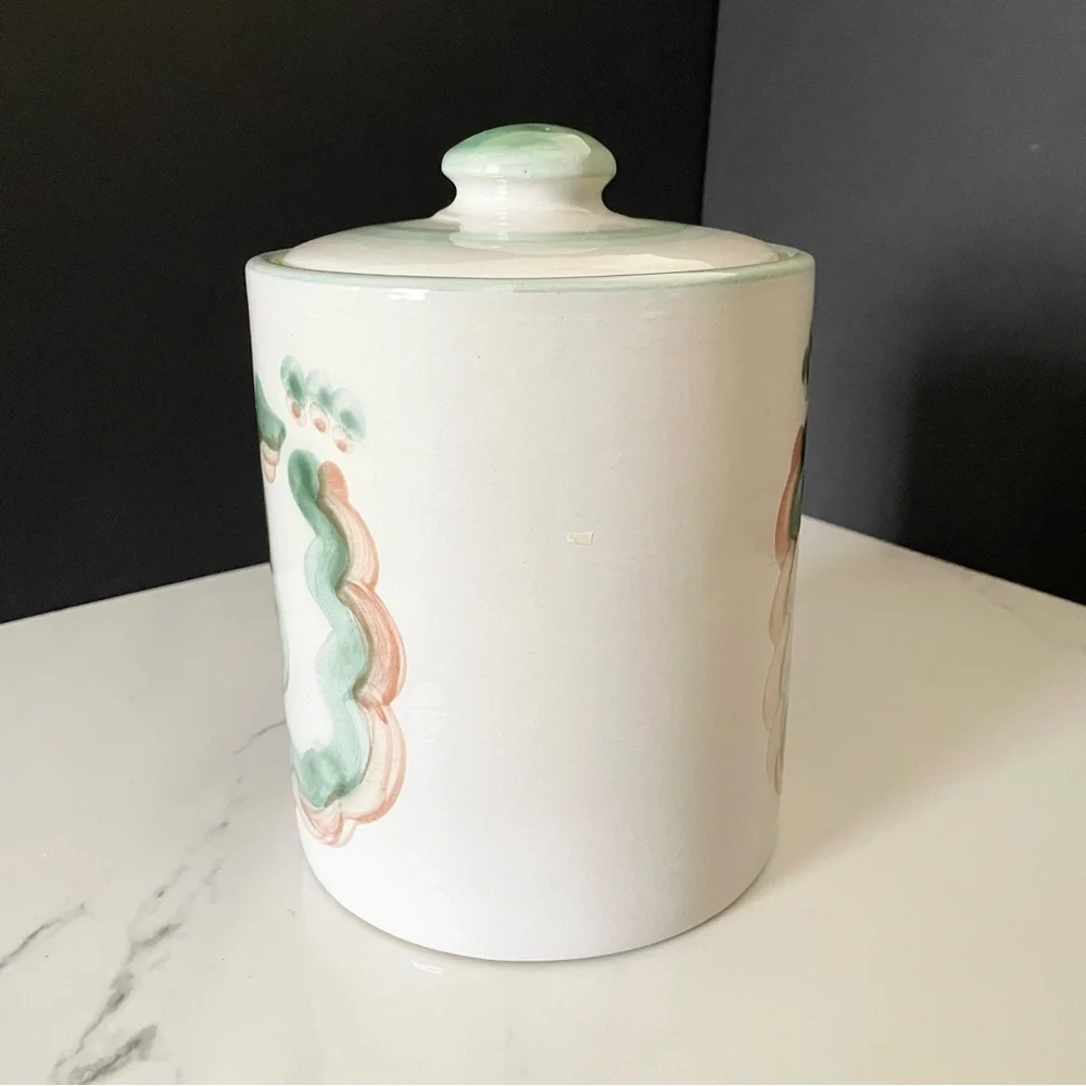 Vintage Pear & Grapes Canister - Large - By M.A. Hadley